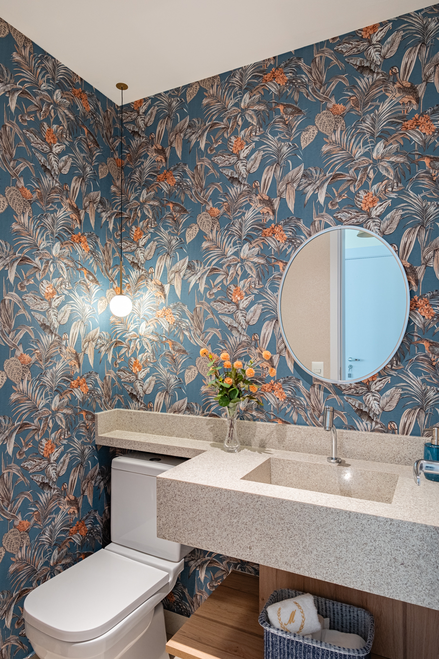 Lavabo com acabamento elegante